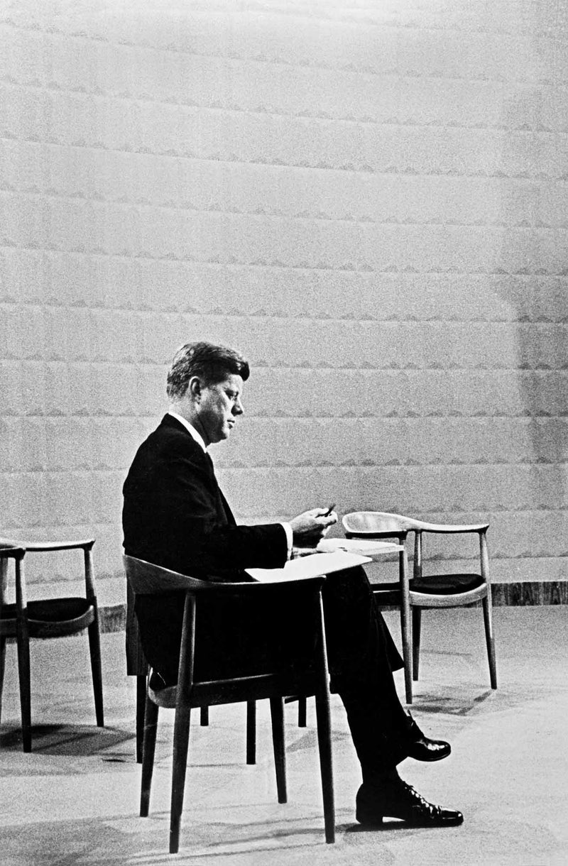 Den runde stol, The Chair, Kennedy, Hans Wegner, Foto af Polfoto